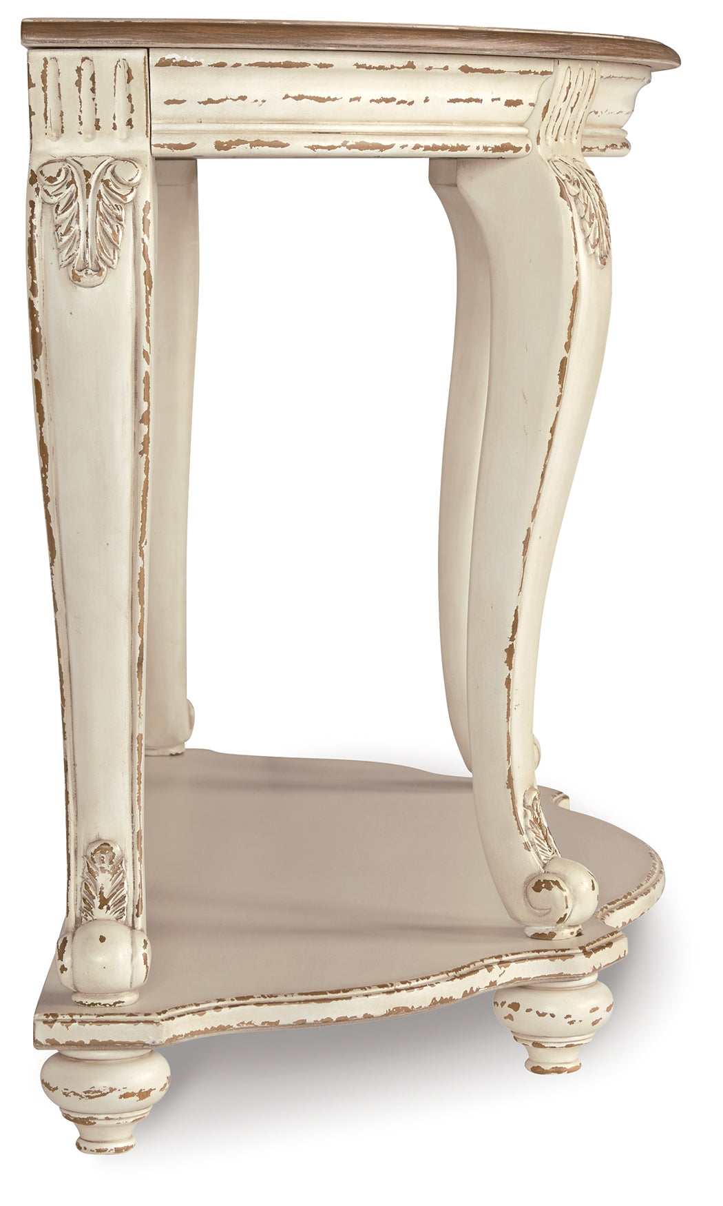 Realyn White/Brown Sofa Table (Online Special Price) - Ornate Home