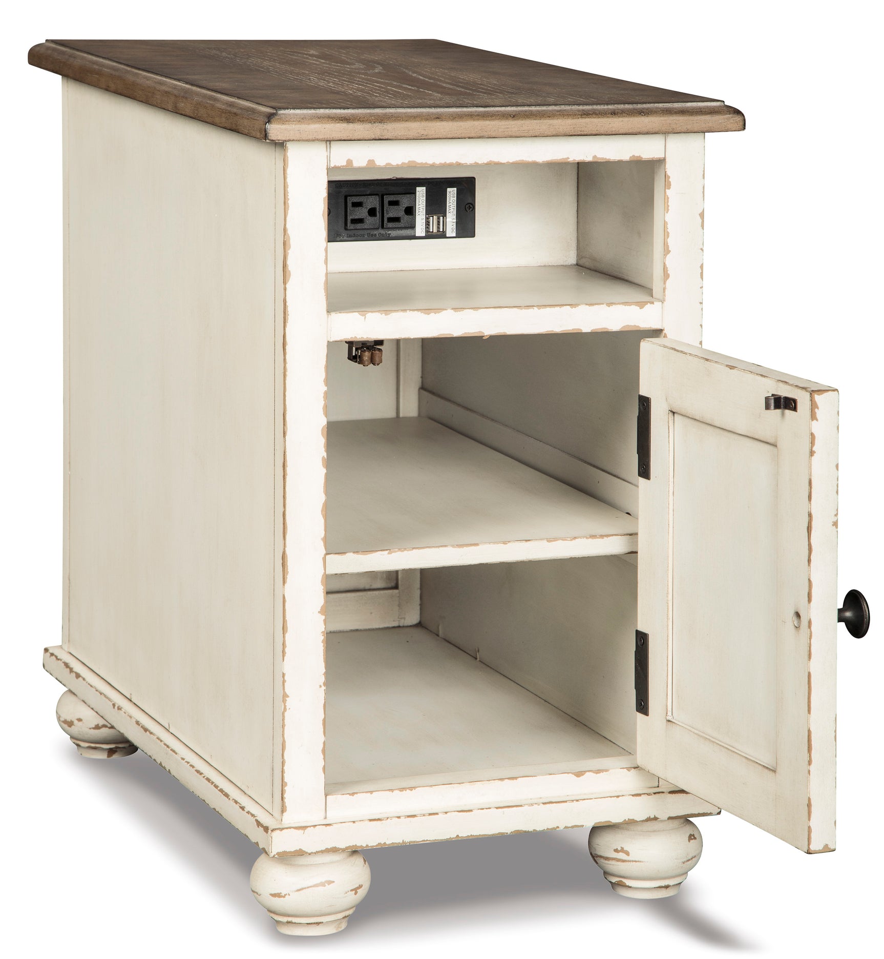 Realyn White Coffee Table and 2 Chairside End Tables (Online Special Price) - Ornate Home