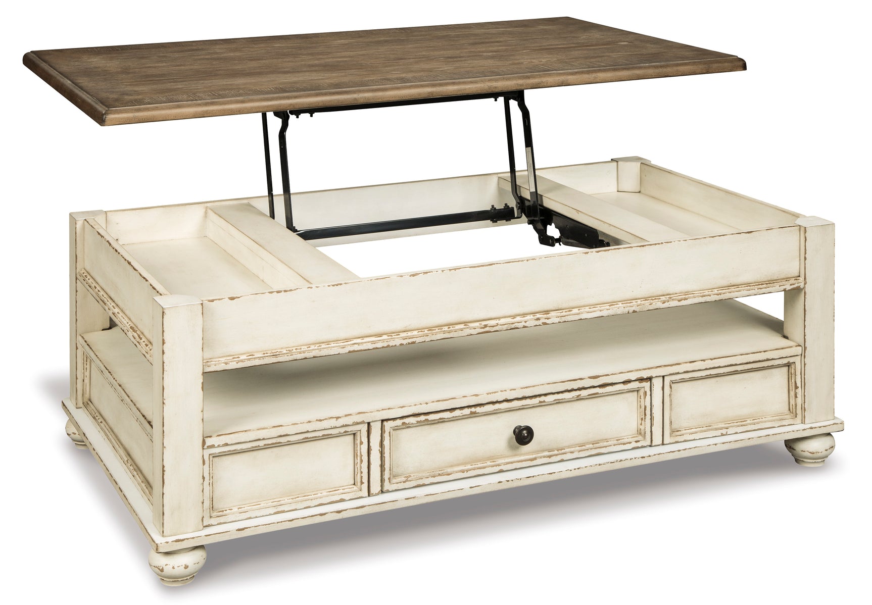 Realyn White Coffee Table and 2 Chairside End Tables (Online Special Price) - Ornate Home