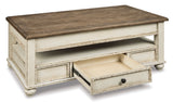 Realyn White Coffee Table and 2 Chairside End Tables (Online Special Price) - Ornate Home