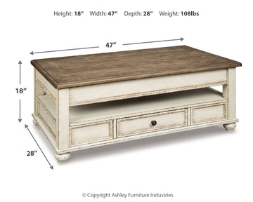 Realyn White Coffee Table and 2 Chairside End Tables - Ornate Home