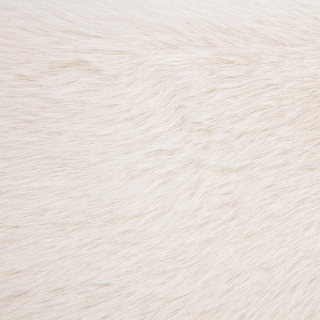 Rebecca Cream Faux Fur Upholstered California King Bed - Ornate Home