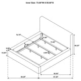 Rebecca Cream Faux Fur Upholstered California King Bed - Ornate Home