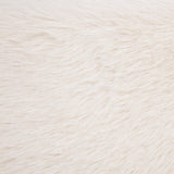 Rebecca Cream Faux Fur Upholstered Queen Bed - Ornate Home