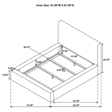 Rebecca Cream Faux Fur Upholstered Queen Bed - Ornate Home
