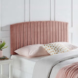 Rebecca Dusty Rose Performance Velvet Full / Queen Headboard - Ornate Home