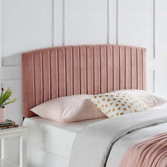 Rebecca Dusty Rose Performance Velvet Full / Queen Headboard - Ornate Home