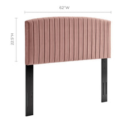 Rebecca Dusty Rose Performance Velvet Full / Queen Headboard - Ornate Home