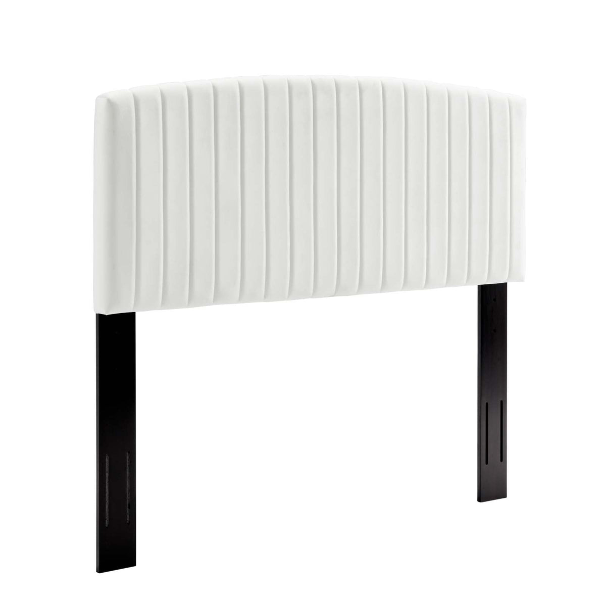 Rebecca White Performance Velvet Twin Headboard - Ornate Home