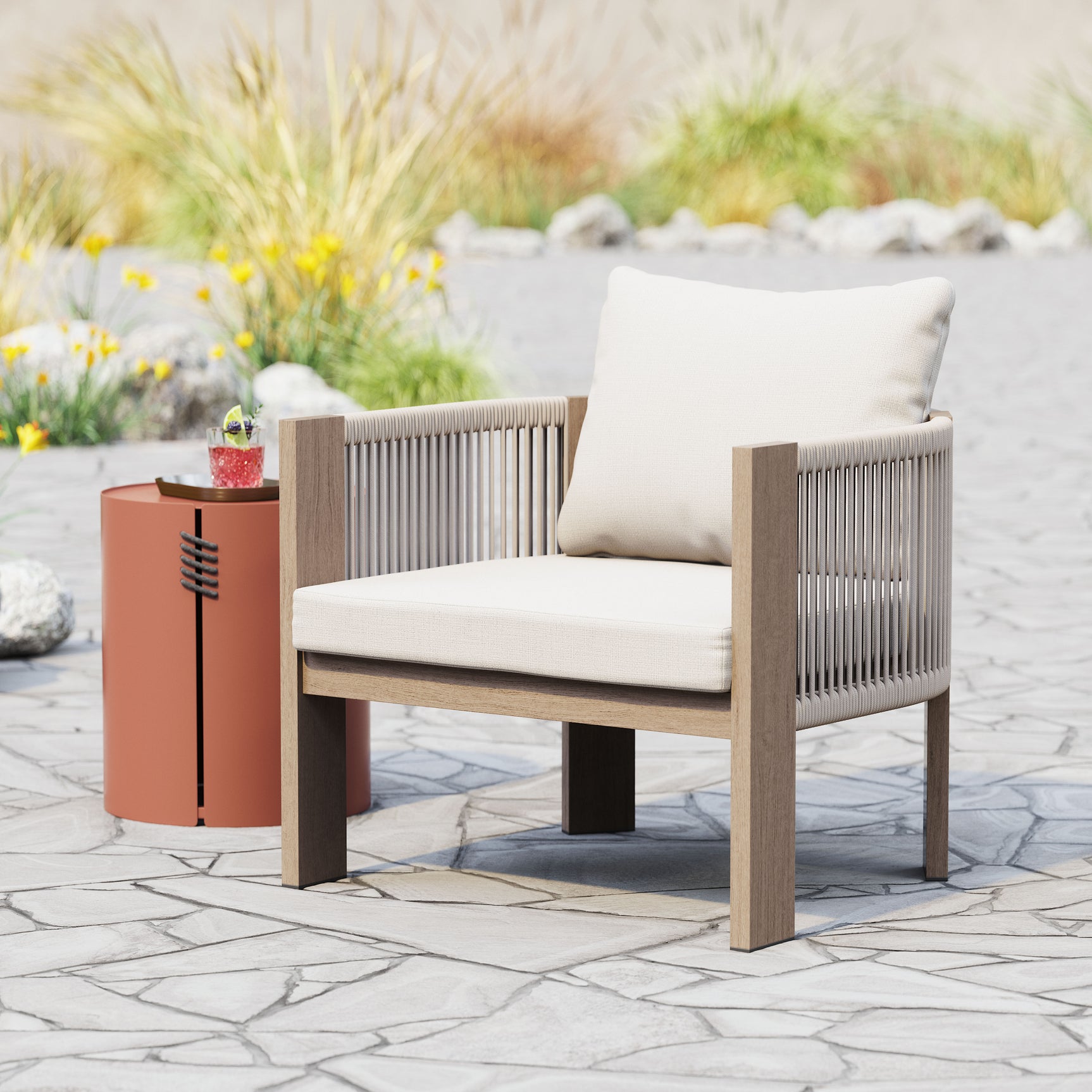 Rebel Beige Accent Chair