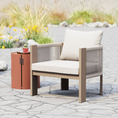 Rebel Beige Outdoor Accent Chair - Ornate Home