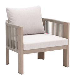 Rebel Beige Outdoor Accent Chair - Ornate Home
