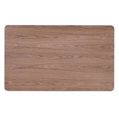 Rebi Walnut & Black Dining Table - Ornate Home