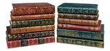 Rebound Brown Leather Books Assorted (Set of 12) - Ornate Home