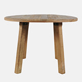 Reclamation Brown Round Dining Table - Ornate Home