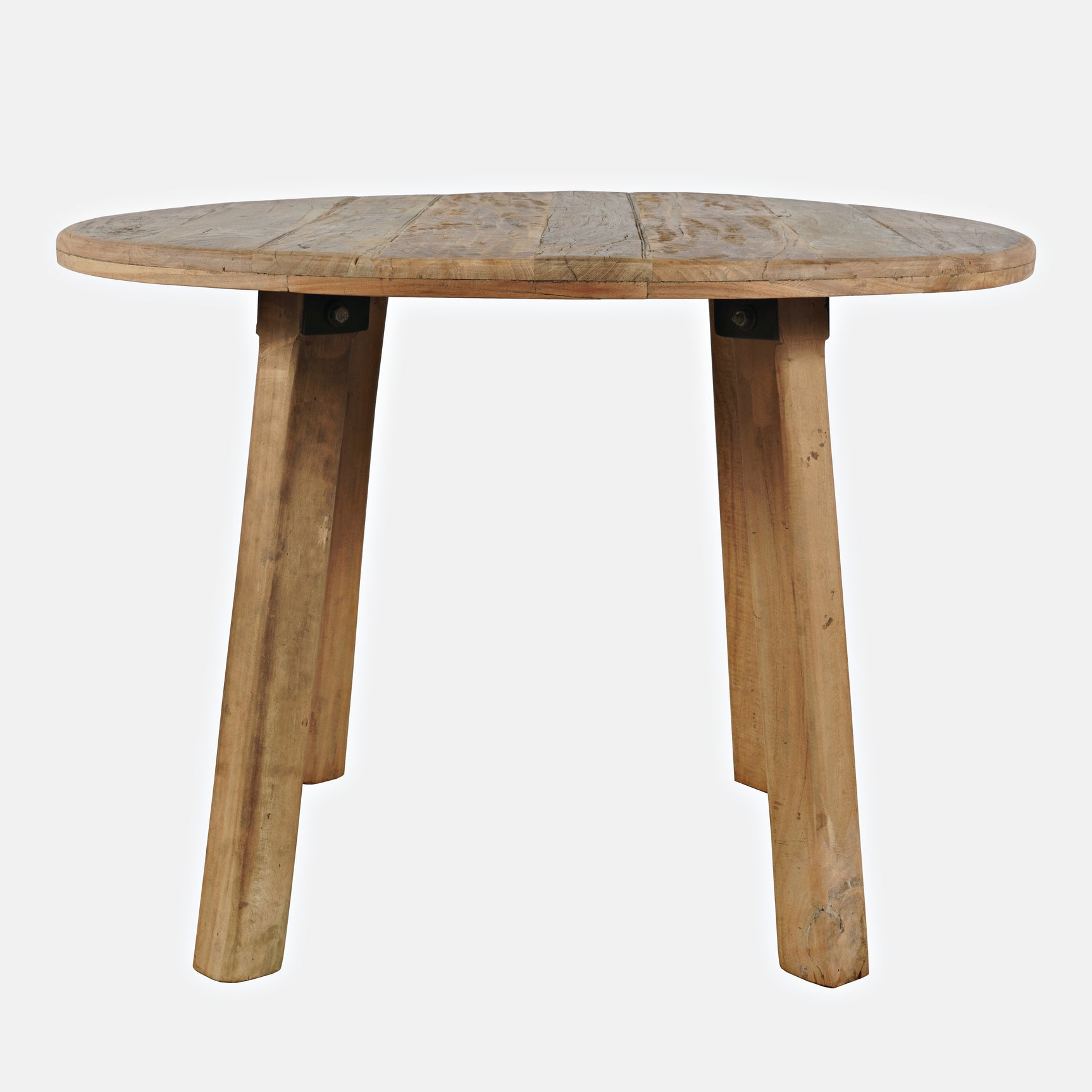 Reclamation Brown Round Dining Table - Ornate Home