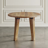 Reclamation Brown Round Dining Table - Ornate Home