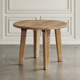 Reclamation Brown Round Dining Table - Ornate Home