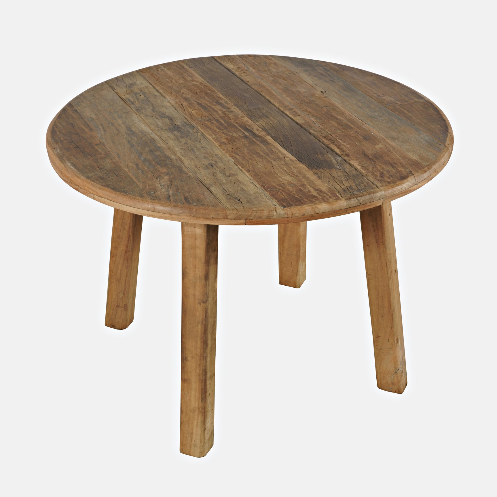 Reclamation Brown Round Dining Table - Ornate Home