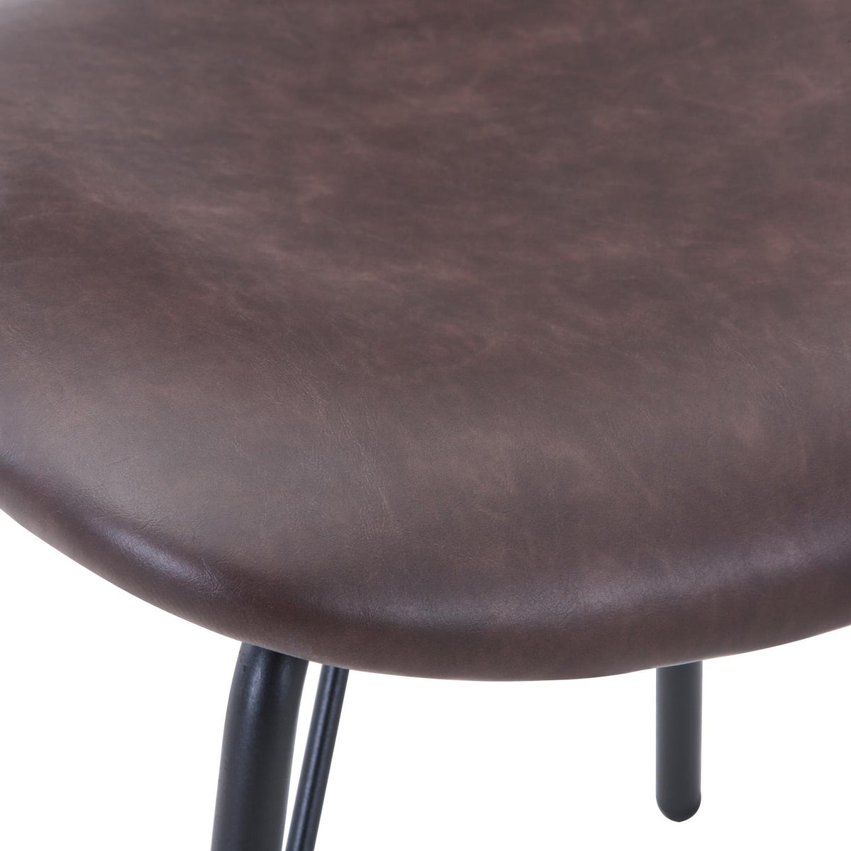 Reclamation Dark Brown/Brown Round Dining Table w/ 4 Owen Chairs - Ornate Home