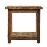 Reclamation Rustic Brown Chairside Table - Ornate Home
