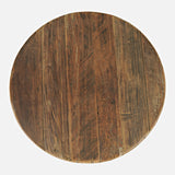 Reclamation Rustic Brown Large Round Cocktail Table - Ornate Home