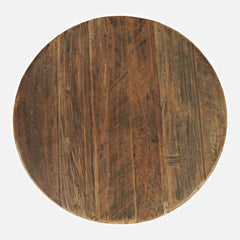 Reclamation Rustic Brown Large Round Cocktail Table - Ornate Home