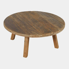 Reclamation Rustic Brown Large Round Cocktail Table - Ornate Home