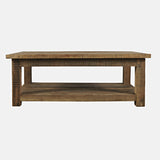 Reclamation Rustic Brown Rectangle Cocktail Table - Ornate Home
