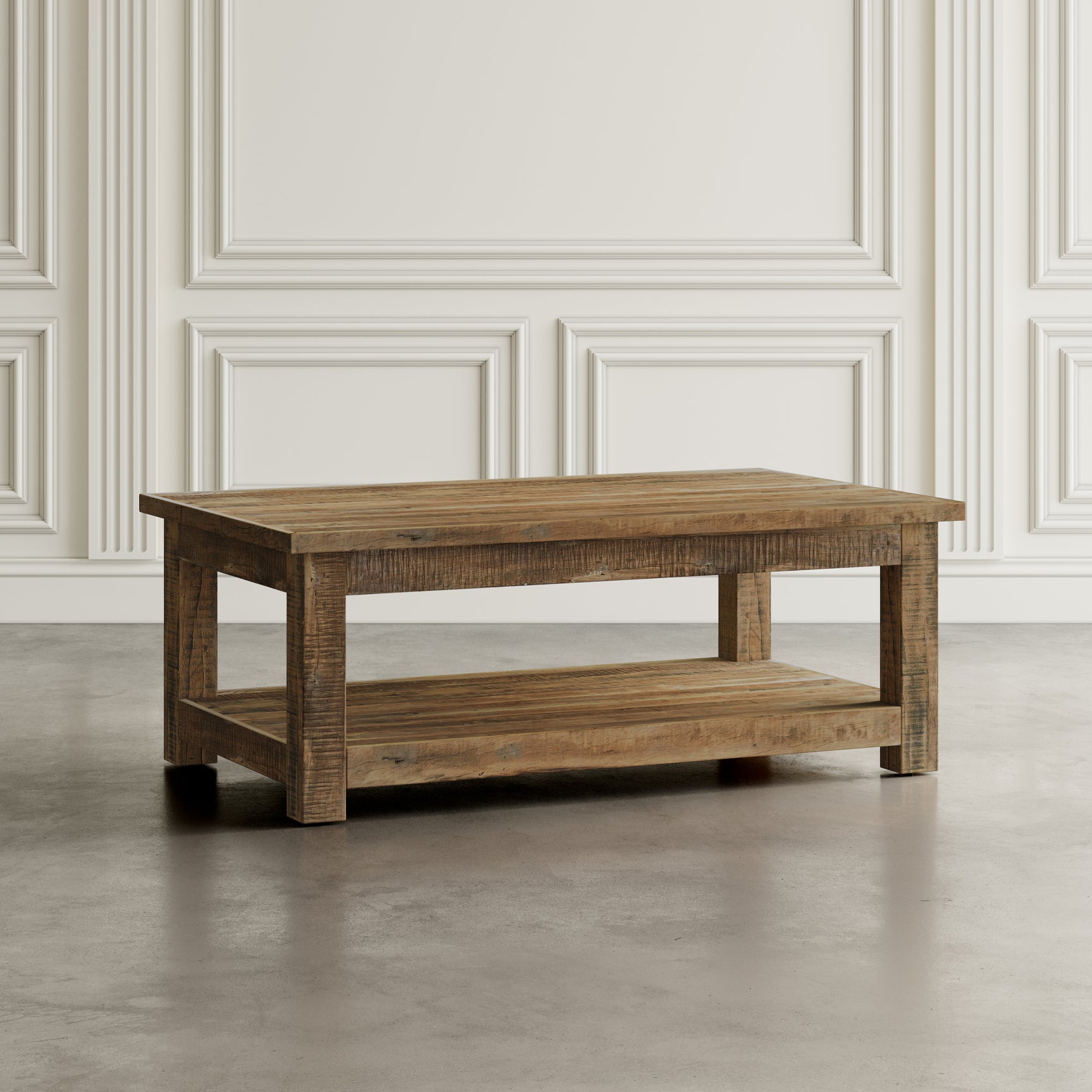 Reclamation Rustic Brown Rectangle Cocktail Table - Ornate Home