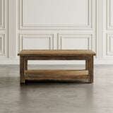 Reclamation Rustic Brown Rectangle Cocktail Table - Ornate Home