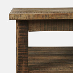 Reclamation Rustic Brown Rectangle Cocktail Table - Ornate Home