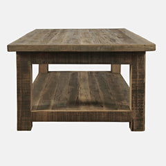 Reclamation Rustic Brown Rectangle Cocktail Table - Ornate Home