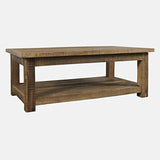 Reclamation Rustic Brown Rectangle Cocktail Table - Ornate Home