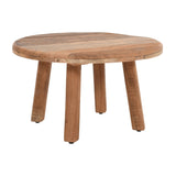 Reclamation Rustic Brown Small Round Cocktail Table - Ornate Home