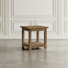 Reclamation Rustic Brown Square End Table - Ornate Home