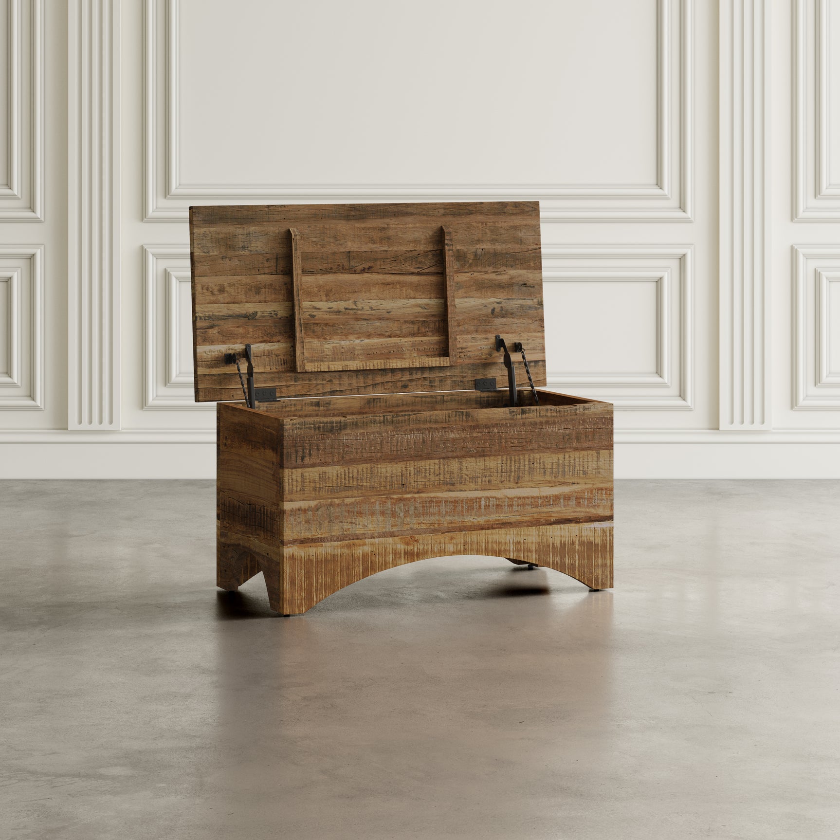 Reclamation Rustic Brown Storage Trunk - Ornate Home