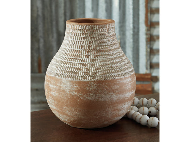 Reclove Distressed White Vase (10.5"H) (Online Special Price) - Ornate Home