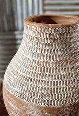 Reclove Distressed White Vase (10.5"H) (Online Special Price) - Ornate Home