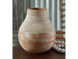 Reclove Distressed White Vase (10.5"H) - Ornate Home