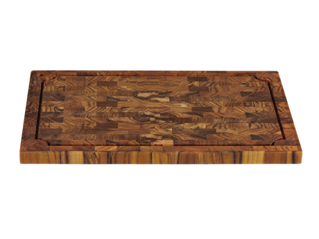 Rectangular Teak Cutting Board with Juice Groove - Ornate Home