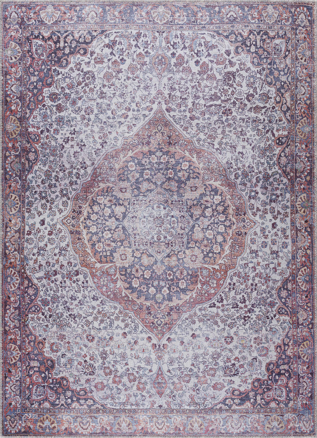 Red Cael Tumble Dry Washable Rug - Clearance - Ornate Home