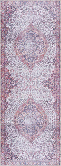 Red Cael Tumble Dry Washable Rug - Clearance - Ornate Home