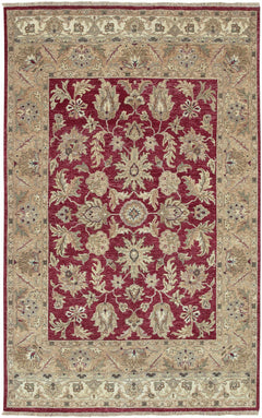 Red&Gold Premium Wool Area Rug - Clearance - Ornate Home