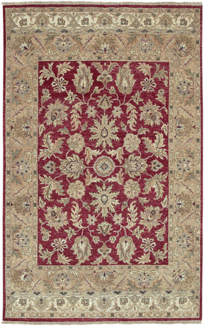 Red&Gold Premium Wool Area Rug - Clearance - Ornate Home