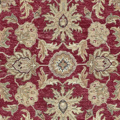 Red&Gold Premium Wool Area Rug - Clearance - Ornate Home