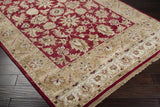 Red&Gold Premium Wool Area Rug - Clearance - Ornate Home