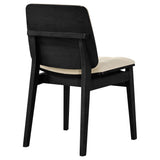 Redbridge Cream/Black Velvet Upholstered Side Chair (Set of 2) - Ornate Home