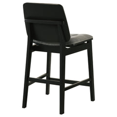 Redbridge Grey/Black Velvet Upholstered Counter Chair (Set of 2) - Ornate Home