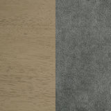 Redbridge Grey/Natural Oak Velvet Upholstered Counter Chair (Set of 2) - Ornate Home